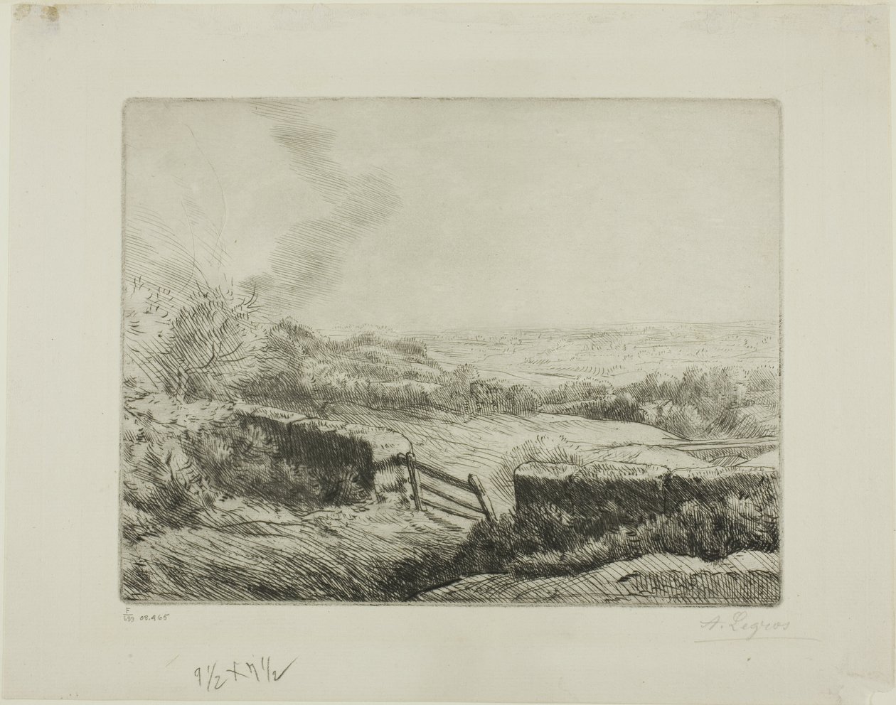 De Weidepoort door Alphonse Legros