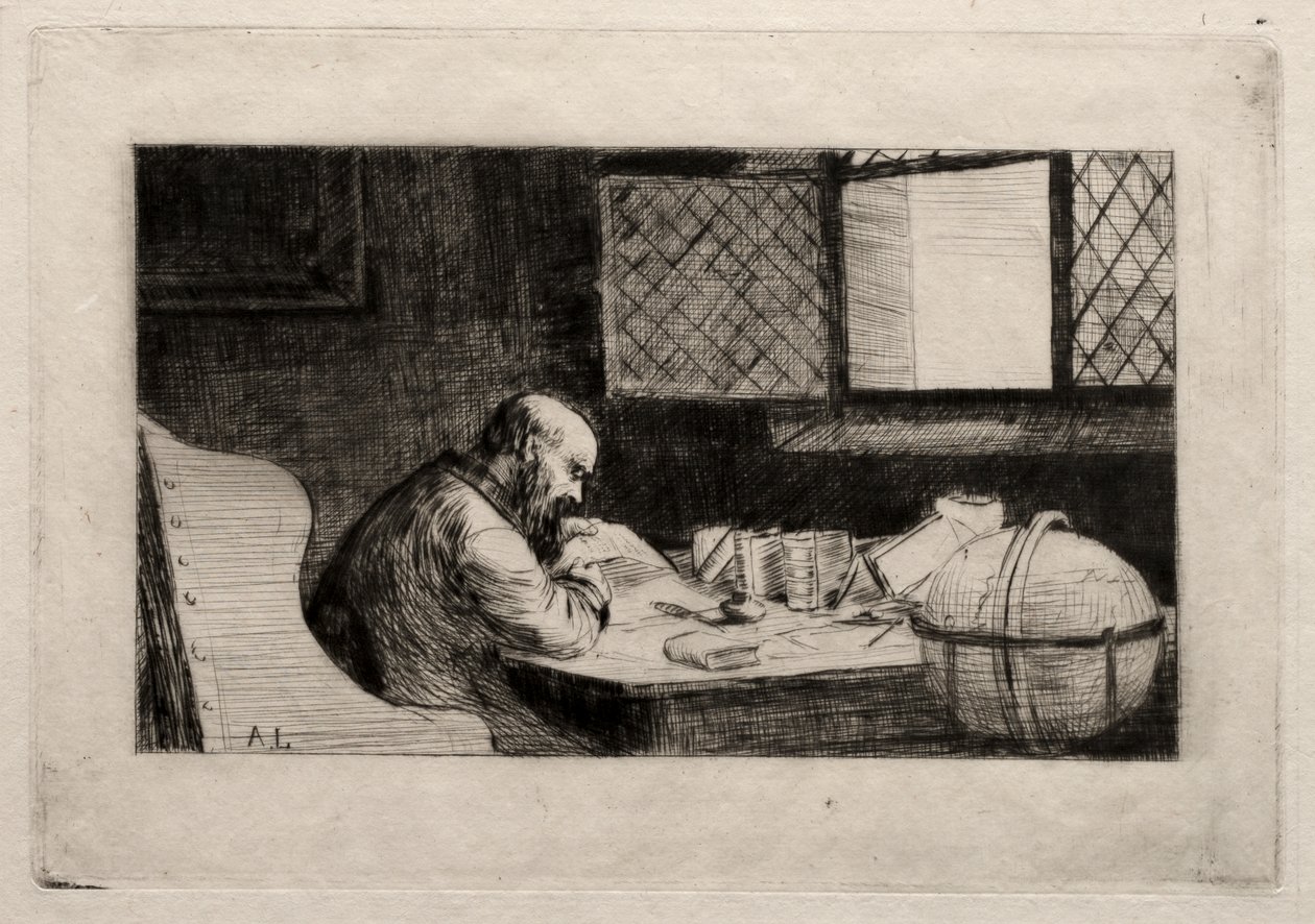 De Filosoof door Alphonse Legros