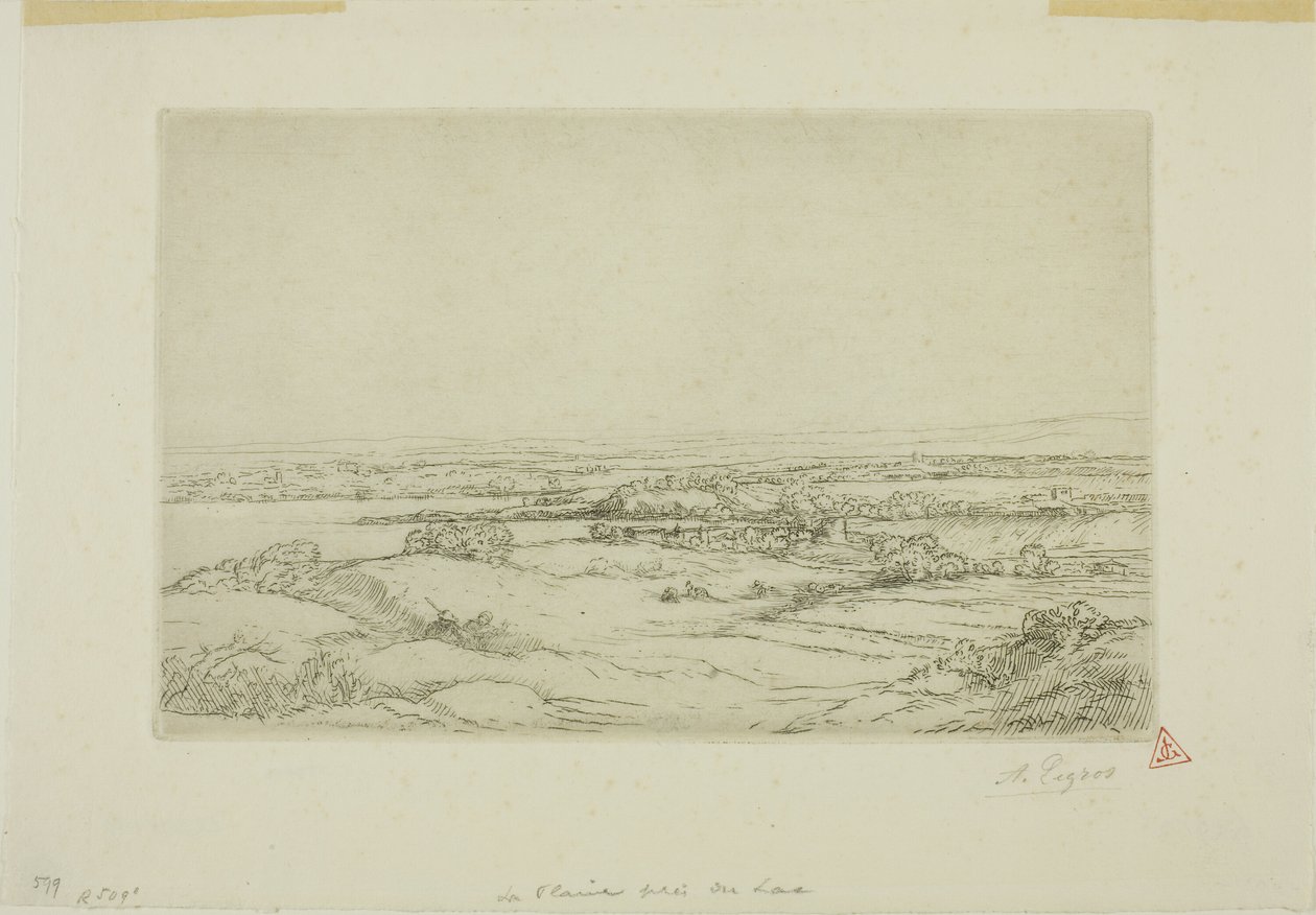 De Vlakte bij het Meer door Alphonse Legros