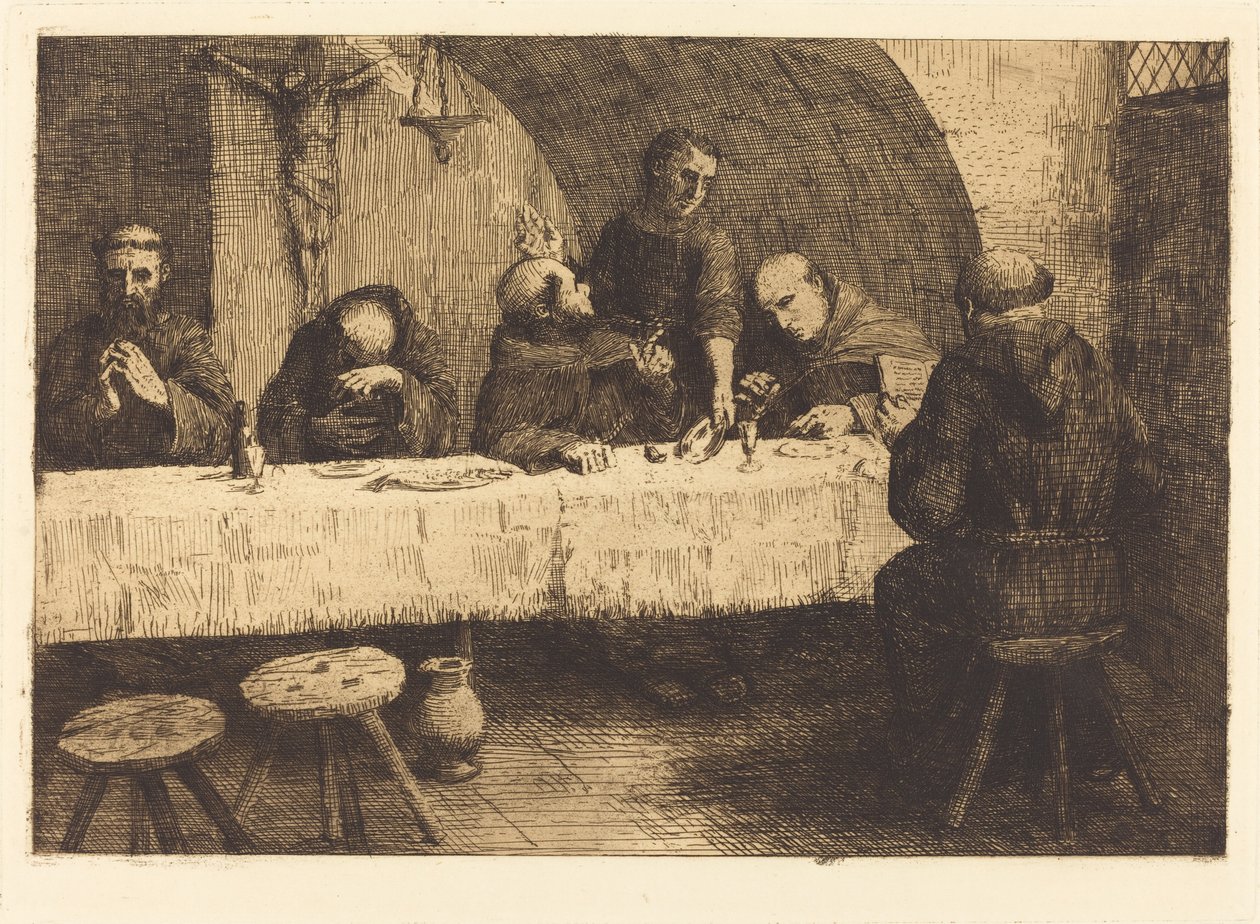 De Refter Le refectoire door Alphonse Legros