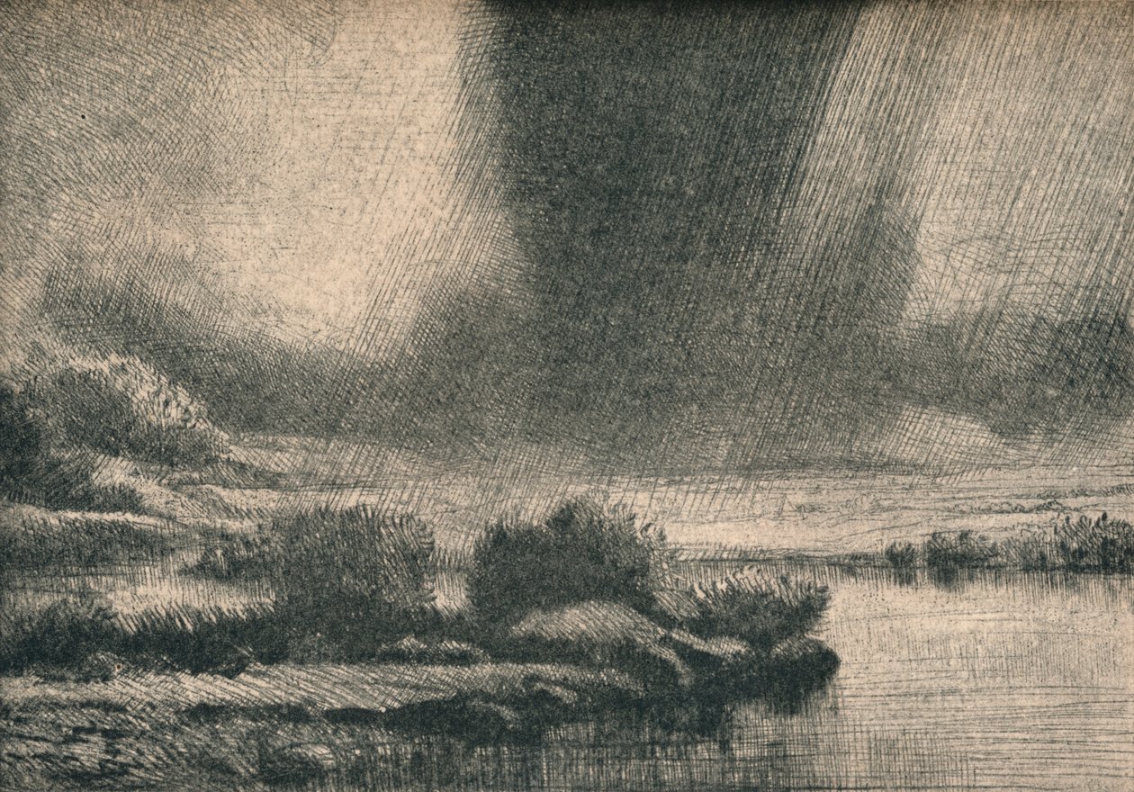 De storm door Alphonse Legros