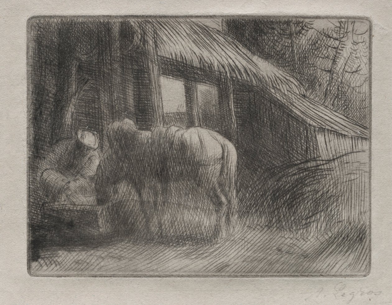 De Waterplaats 2e Plaat door Alphonse Legros