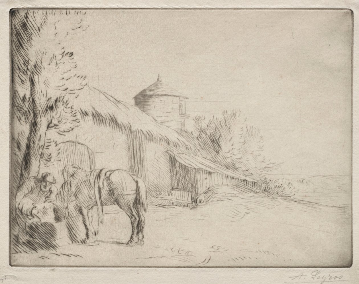 De Waterplaats 2e Plaat door Alphonse Legros