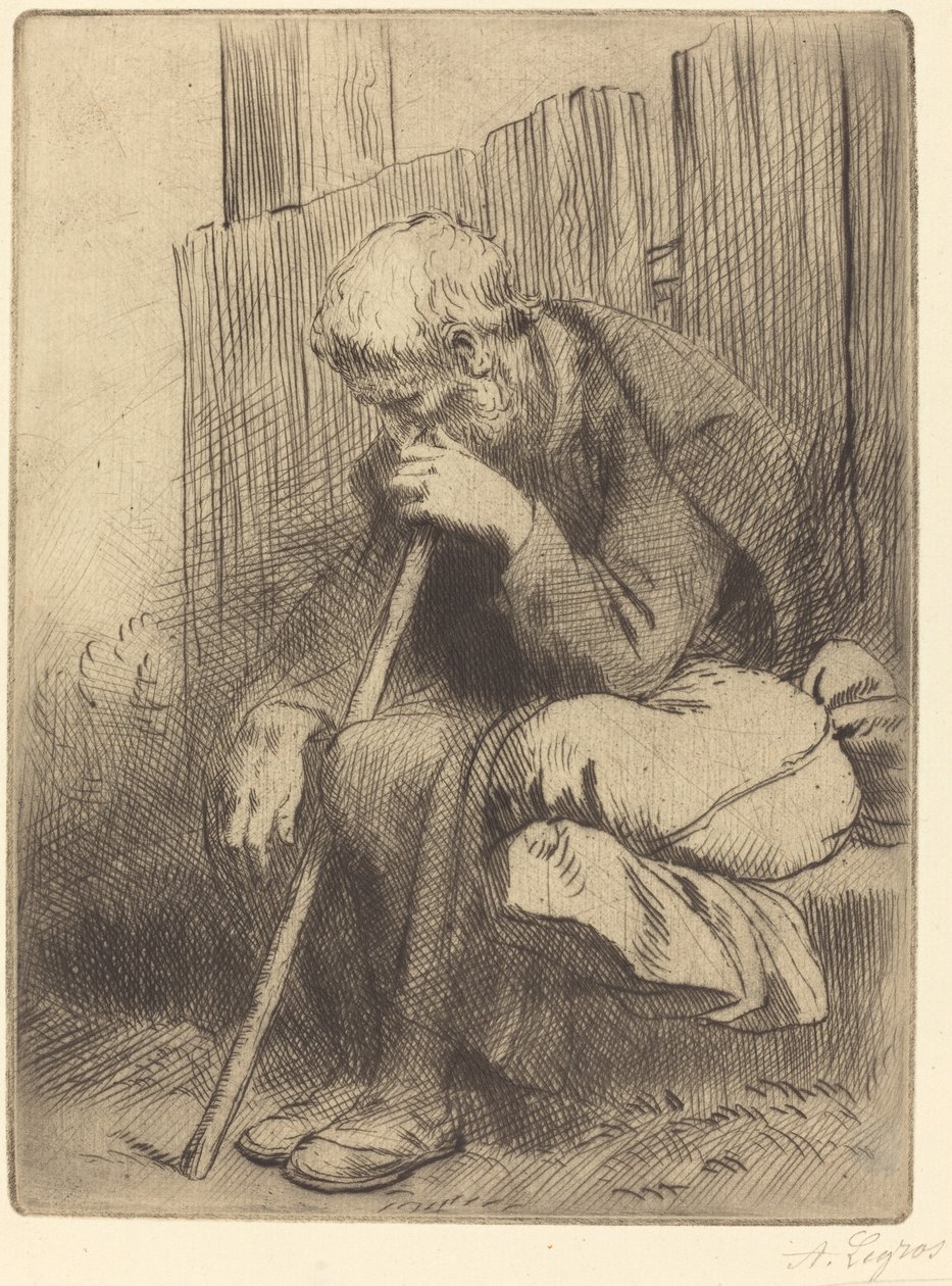 Denker door Alphonse Legros