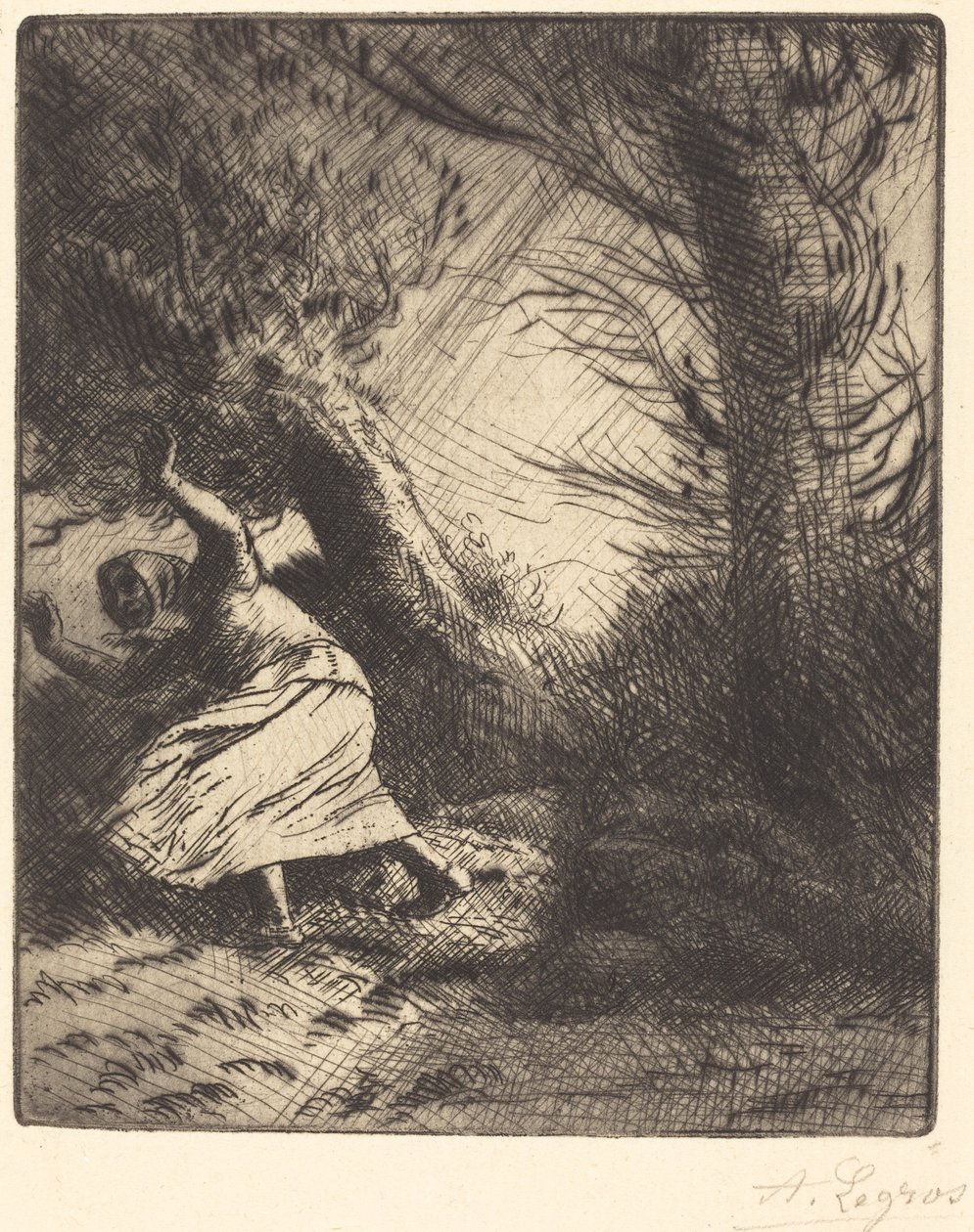 Donderslag door Alphonse Legros