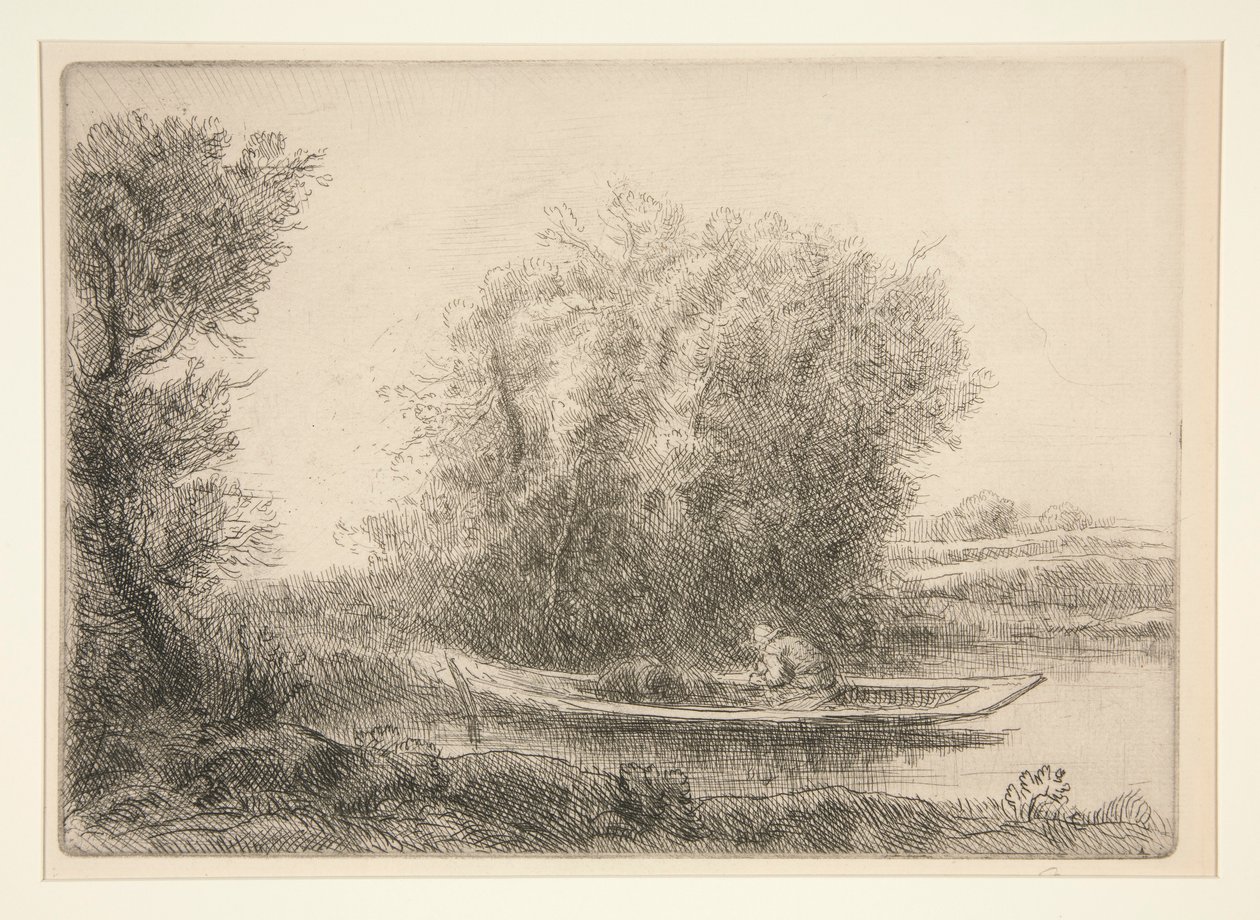 Een hoek van de rivier door Alphonse Legros
