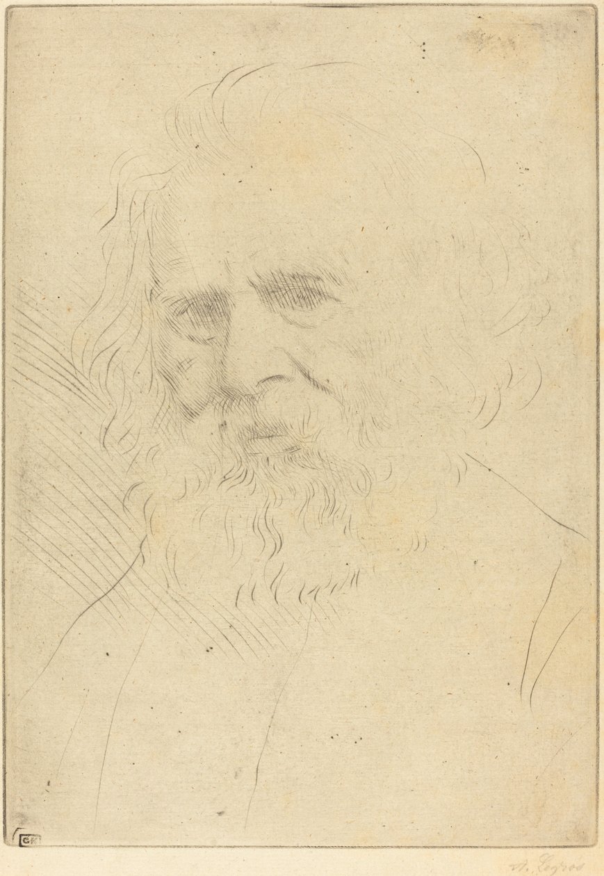 W.H. Longfellow, 1e plaat door Alphonse Legros