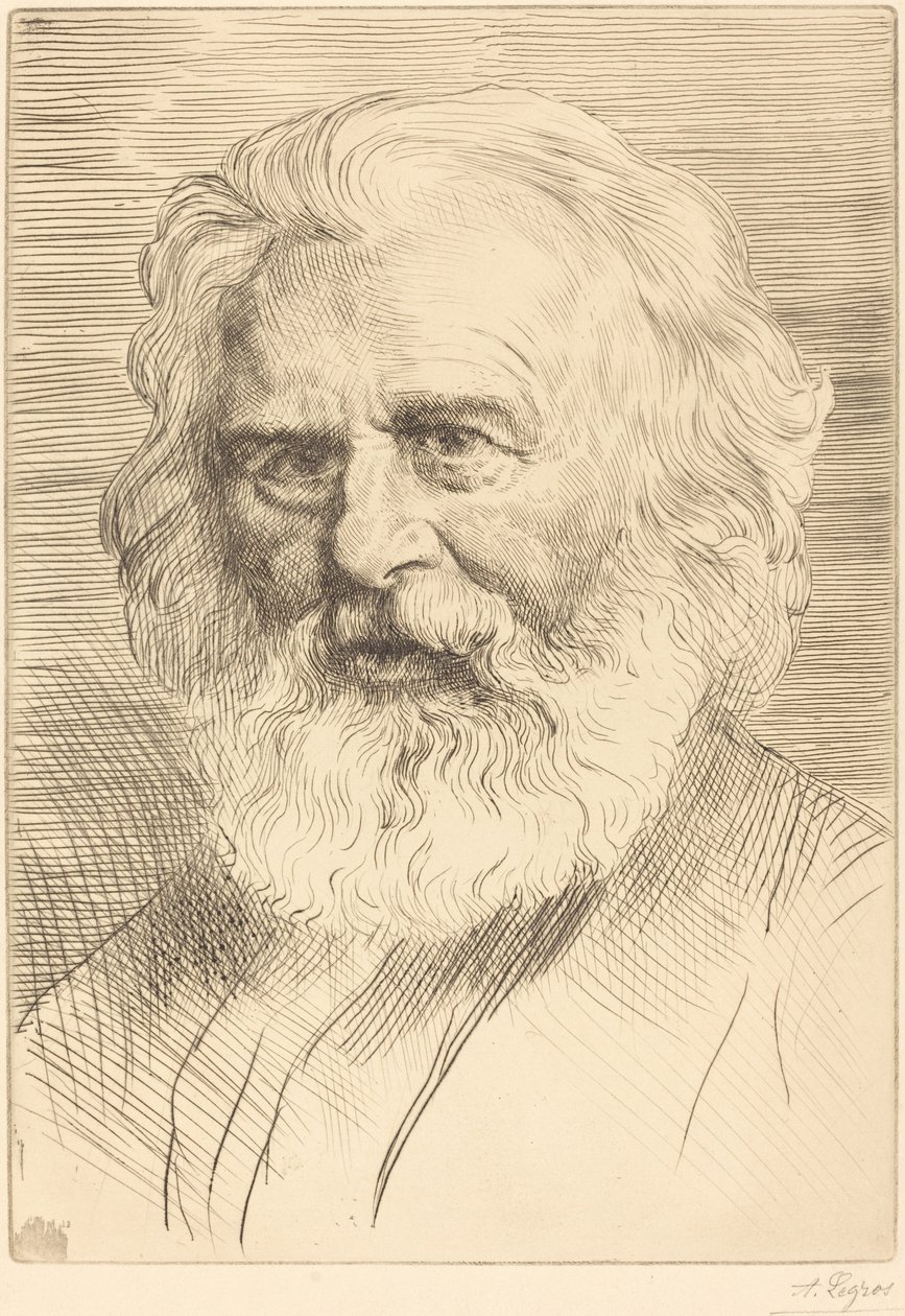 W.H. Longfellow, 1e plaat door Alphonse Legros