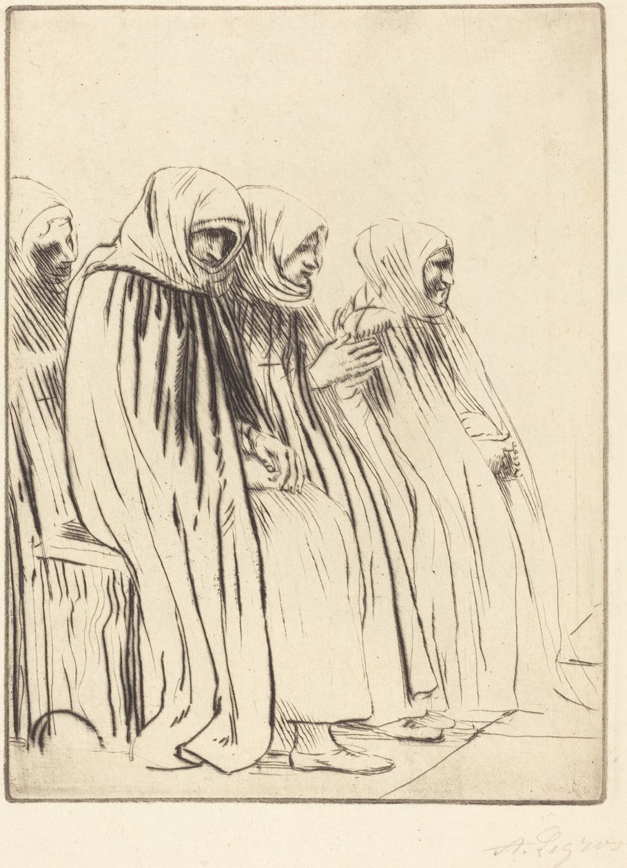 Vrouwen van Brussel Femmes de Bruges door Alphonse Legros