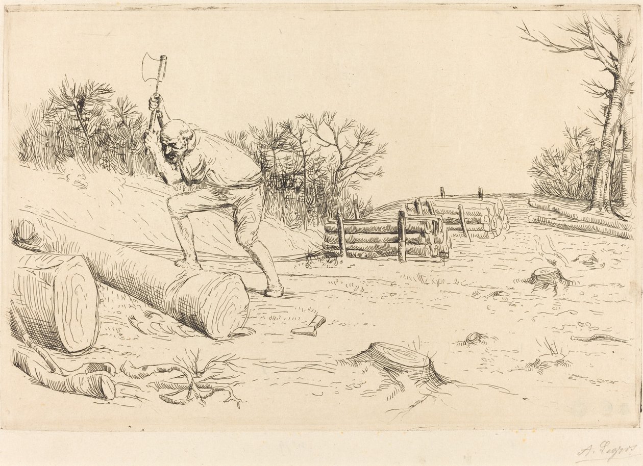 Houthakker door Alphonse Legros