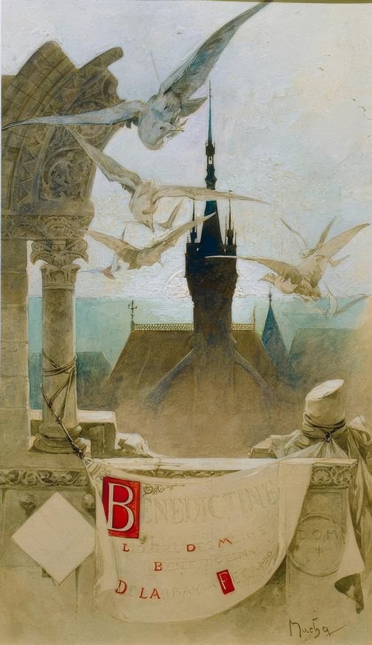 Bénédictine door Alphonse Mucha