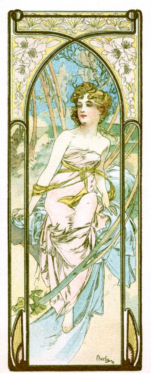 Helderheid van de dag, 1899 door Alphonse Mucha
