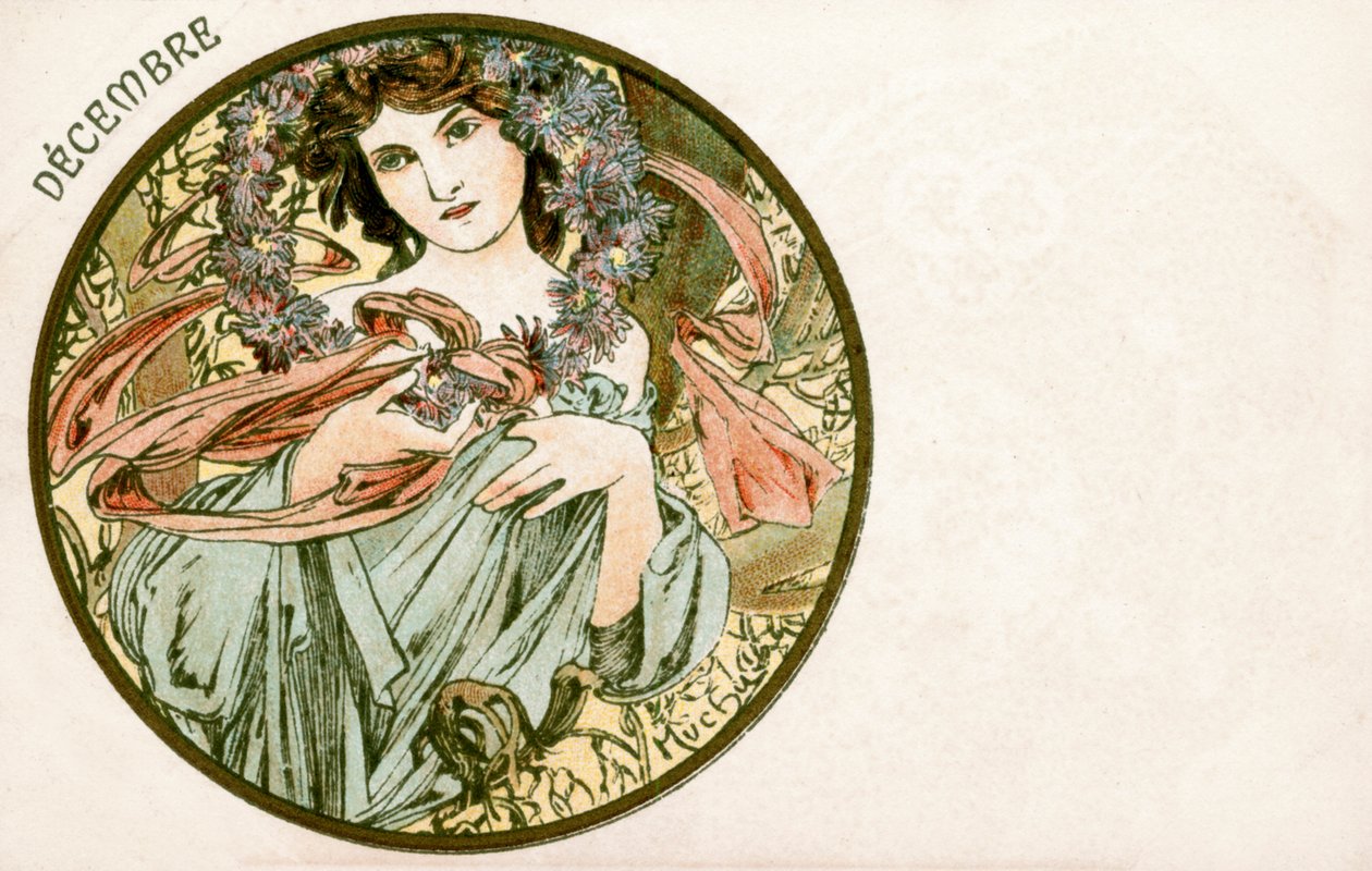 December door Alphonse Mucha