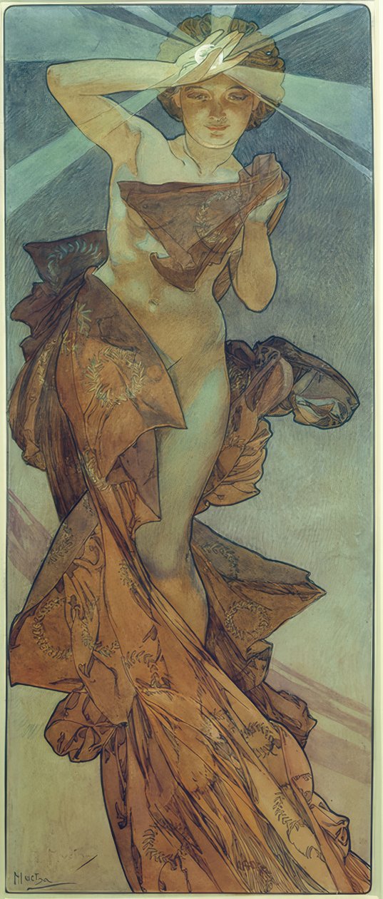 De morgenster door Alphonse Mucha