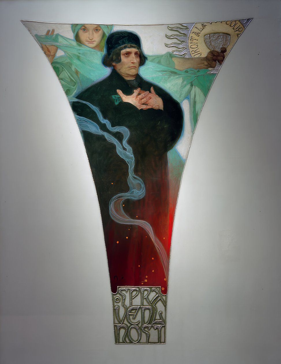 Gerechtigheid – Magister Jan Hus door Alphonse Mucha
