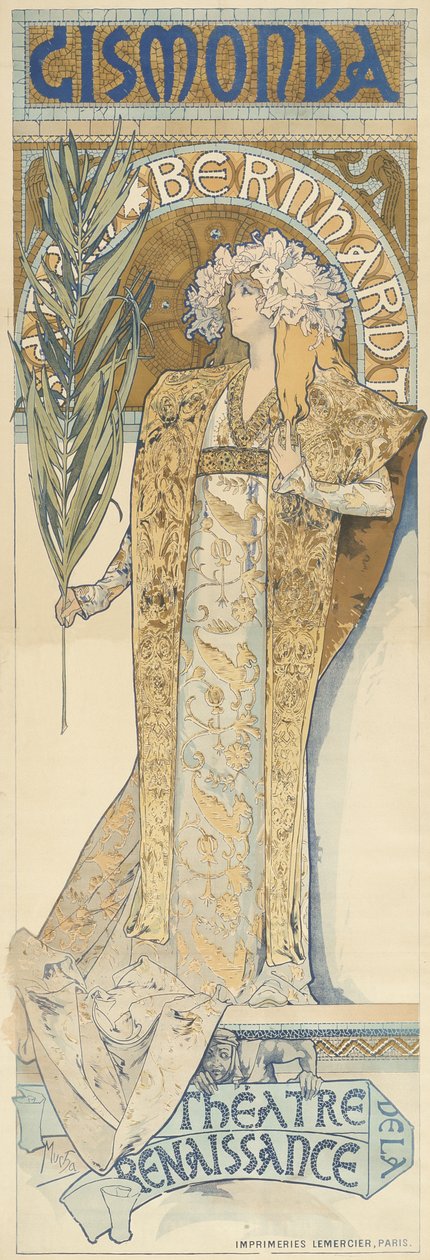 Gismonda, 1894-95 door Alphonse Mucha