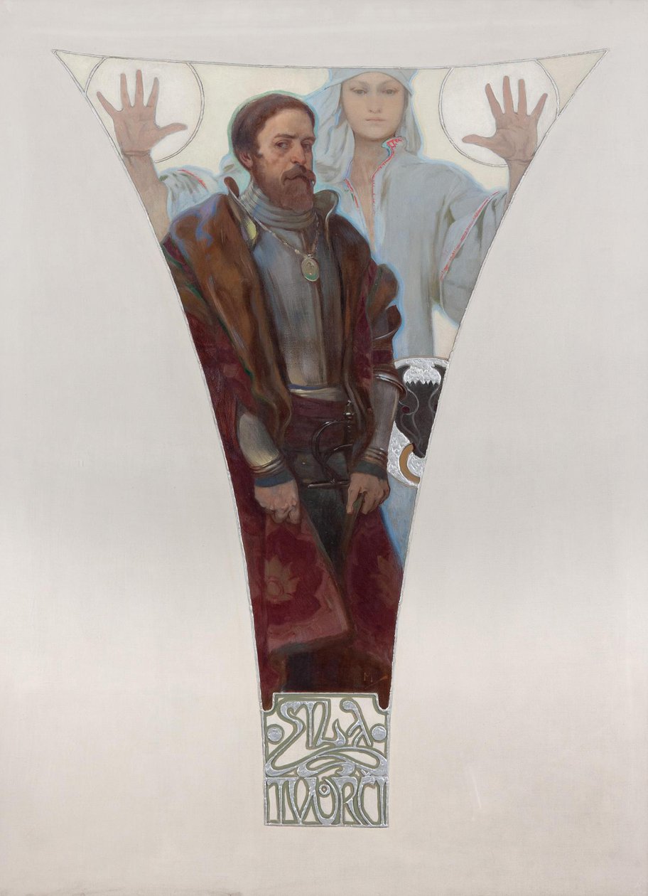 Jan van Pernstein, 1911 door Alphonse Mucha