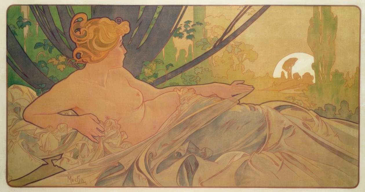 Ochtendgloren door Alphonse Mucha