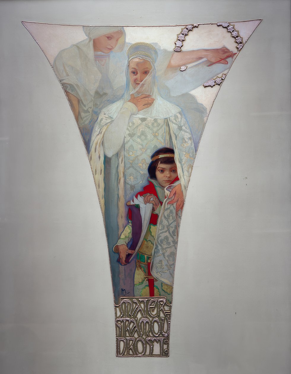 Moederlijke wijsheid – Eliska Premyslovna door Alphonse Mucha