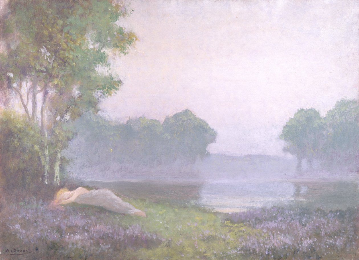 Slapend in de heide, ochtend, 1935 door Alphonse Osbert