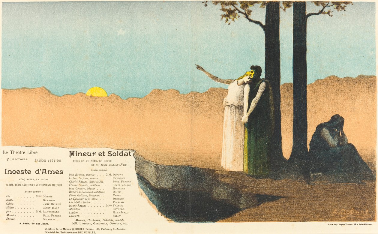 Incest van zielen; Minderjarige en soldaat door Alphonse Osbert