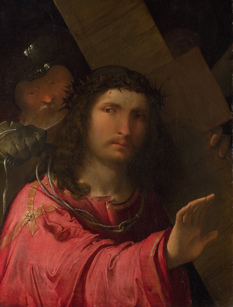 Christus draagt het kruis door Altobello Melone