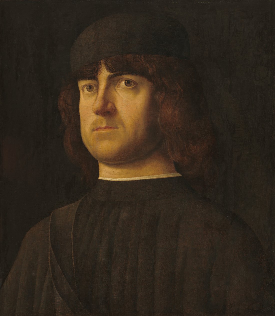 Portret van een man door Alvise Vivarini