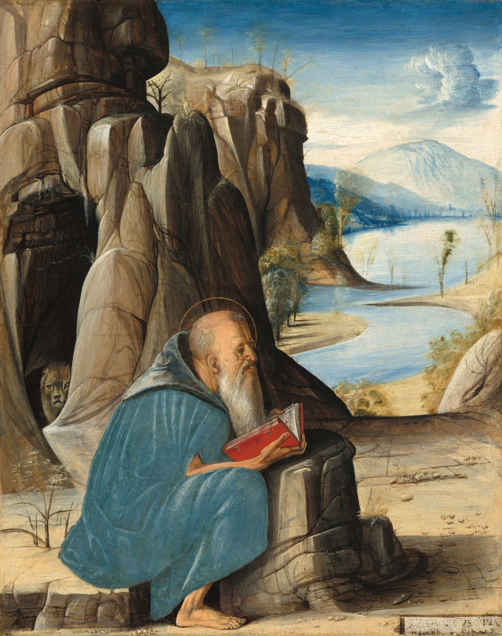 Sint Hiëronymus Lezend door Alvise Vivarini
