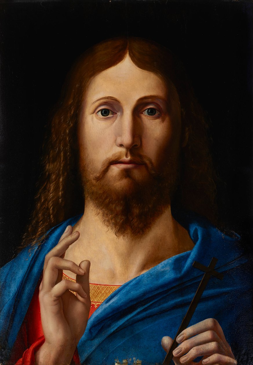 Salvator Mundi door Alvise Vivarini