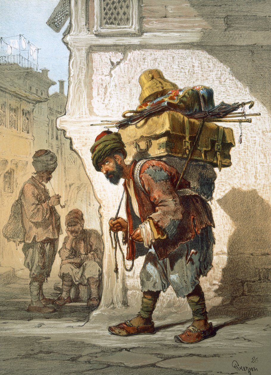 Een Goederendrager, 1865 door Amadeo Preziosi