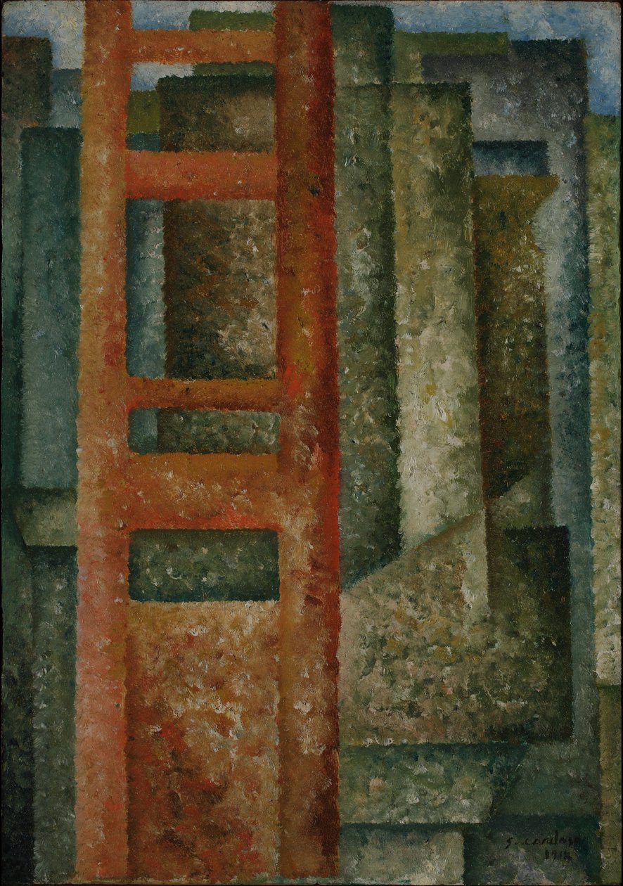 Door de ramen (Ontvouwing - Intersectie) door Amadeo de Souza Cardoso