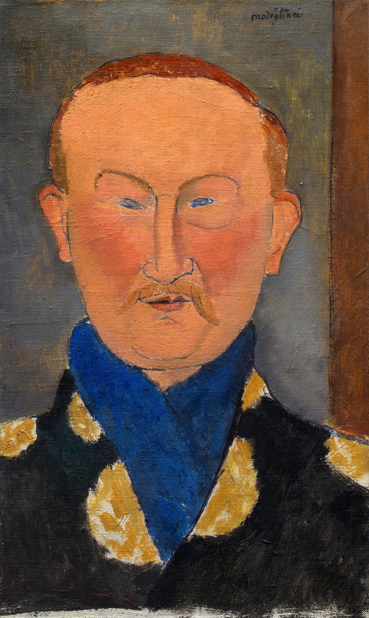 Léon Bakst, 1917 door Amedeo Modigliani