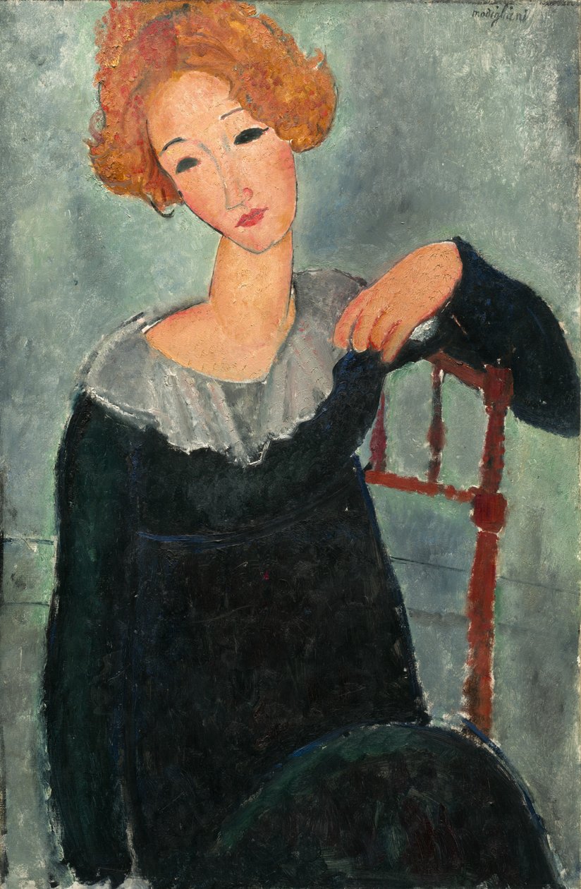 Vrouw met rood haar door Amedeo Modigliani