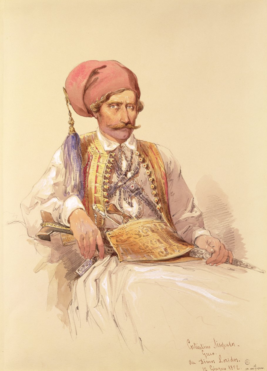 Constantinos Sisopulos, 1852 door Amadeo Preziosi