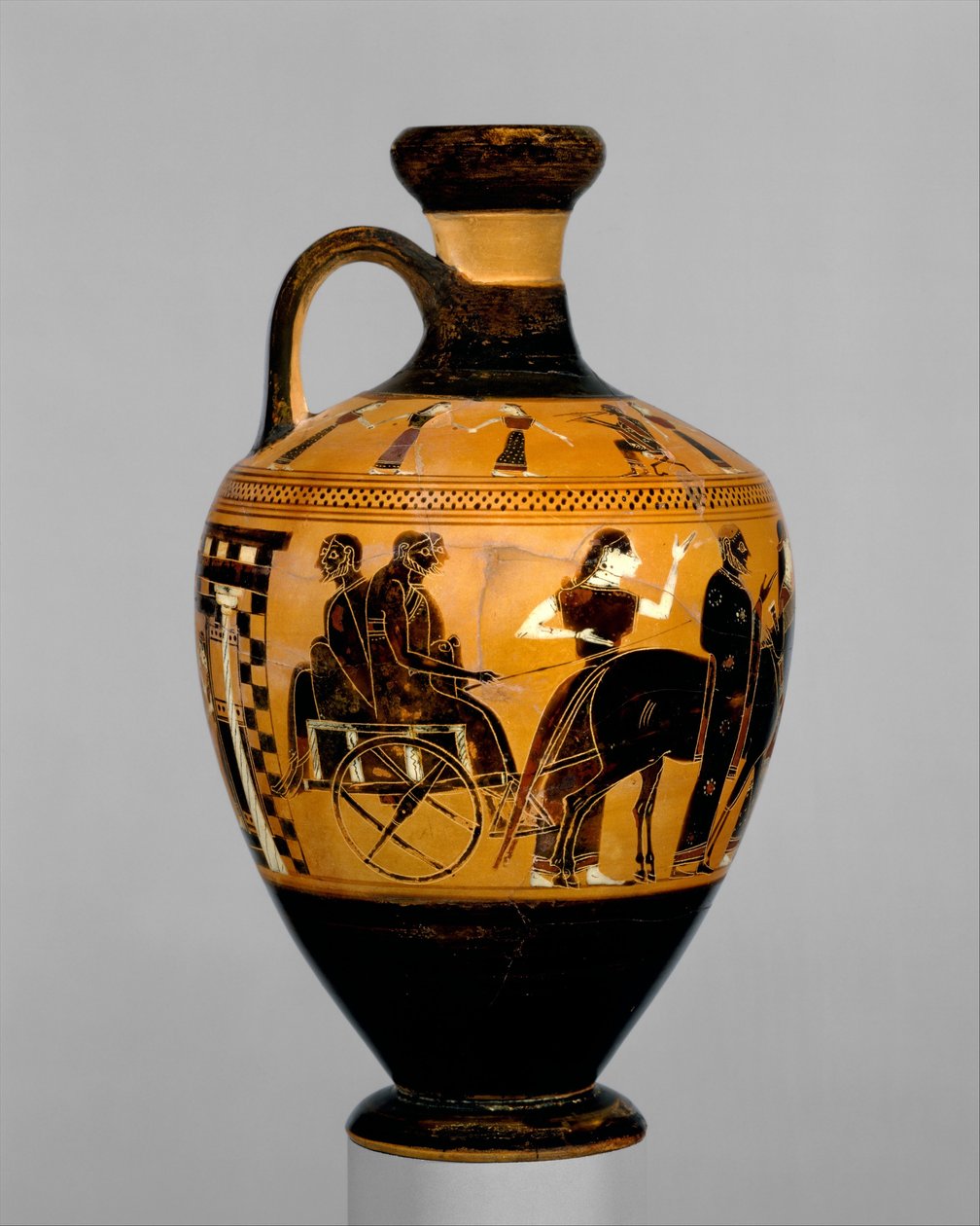 Lekythos, ca. 550-530 v.Chr. door Amasis Painter