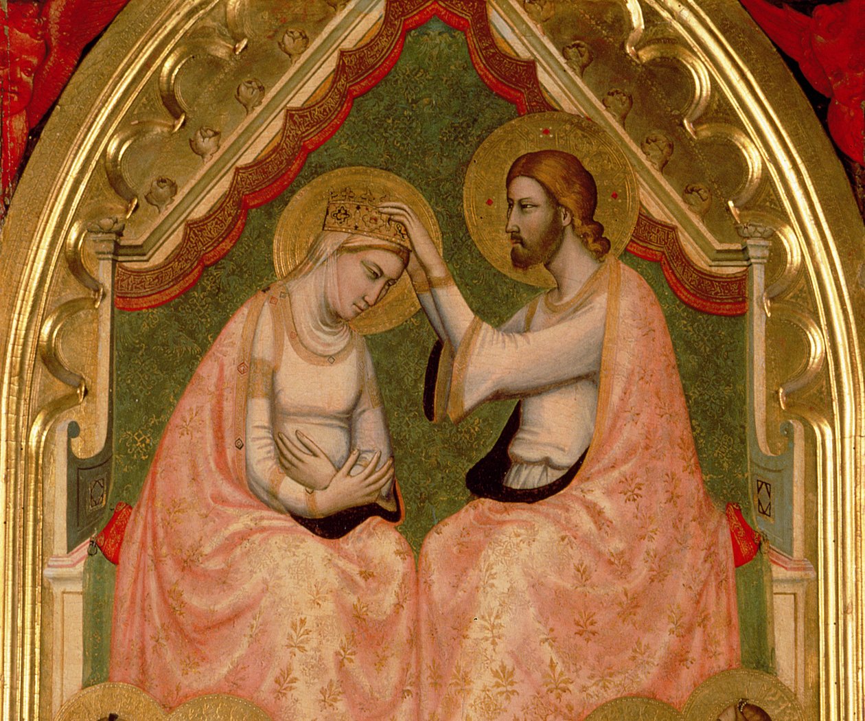 Kroning van de Maagd, polyptiek (detail) door Ambrogio Bondone Giotto