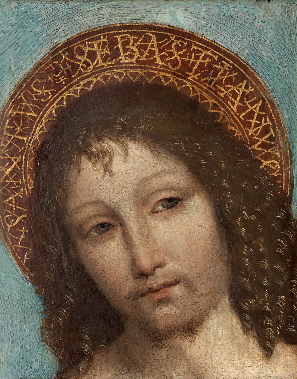 Sint Sebastiaan door Ambrogio Bergognone