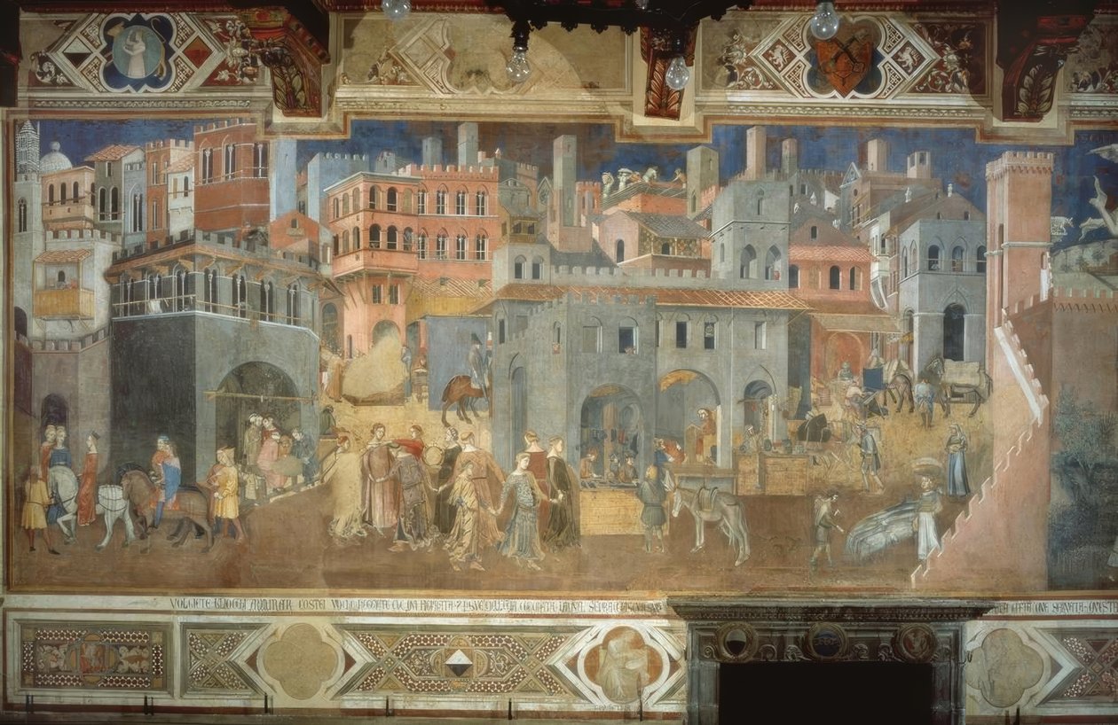 De Goede Regering door Ambrogio Lorenzetti