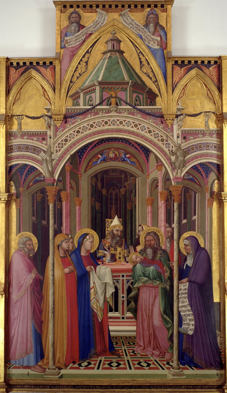 De Presentatie in de Tempel, 1342 door Ambrogio Lorenzetti
