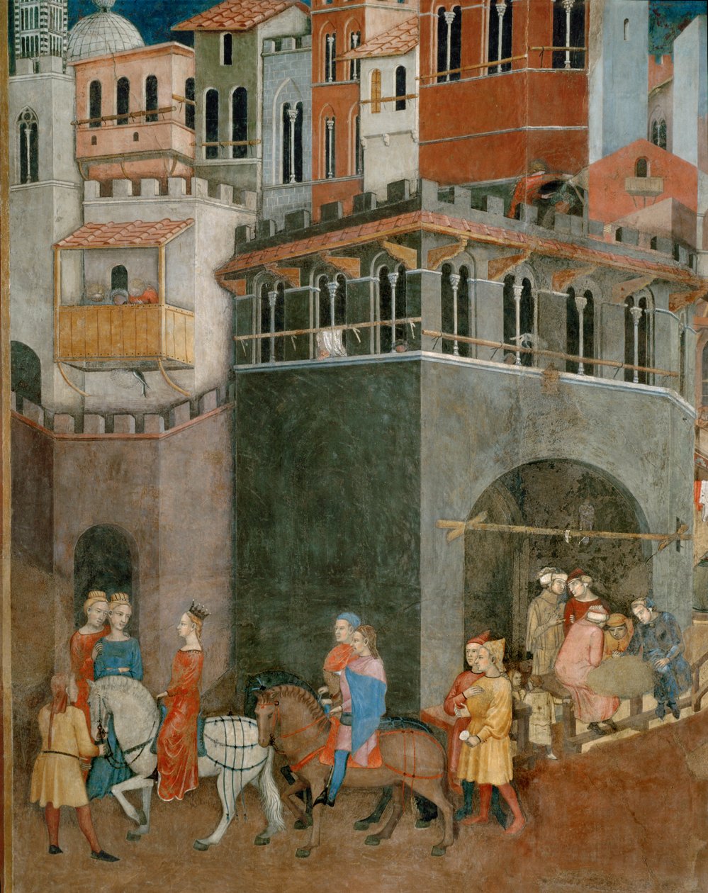 De zegeningen van goed bestuur (fresco) door Ambrogio Lorenzetti
