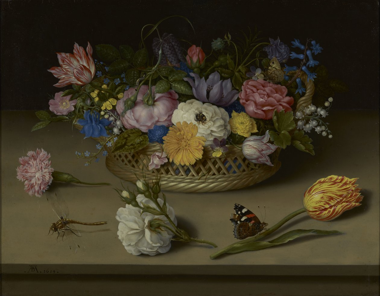 Bloemenstilleven door Ambrosius the Elder Bosschaert