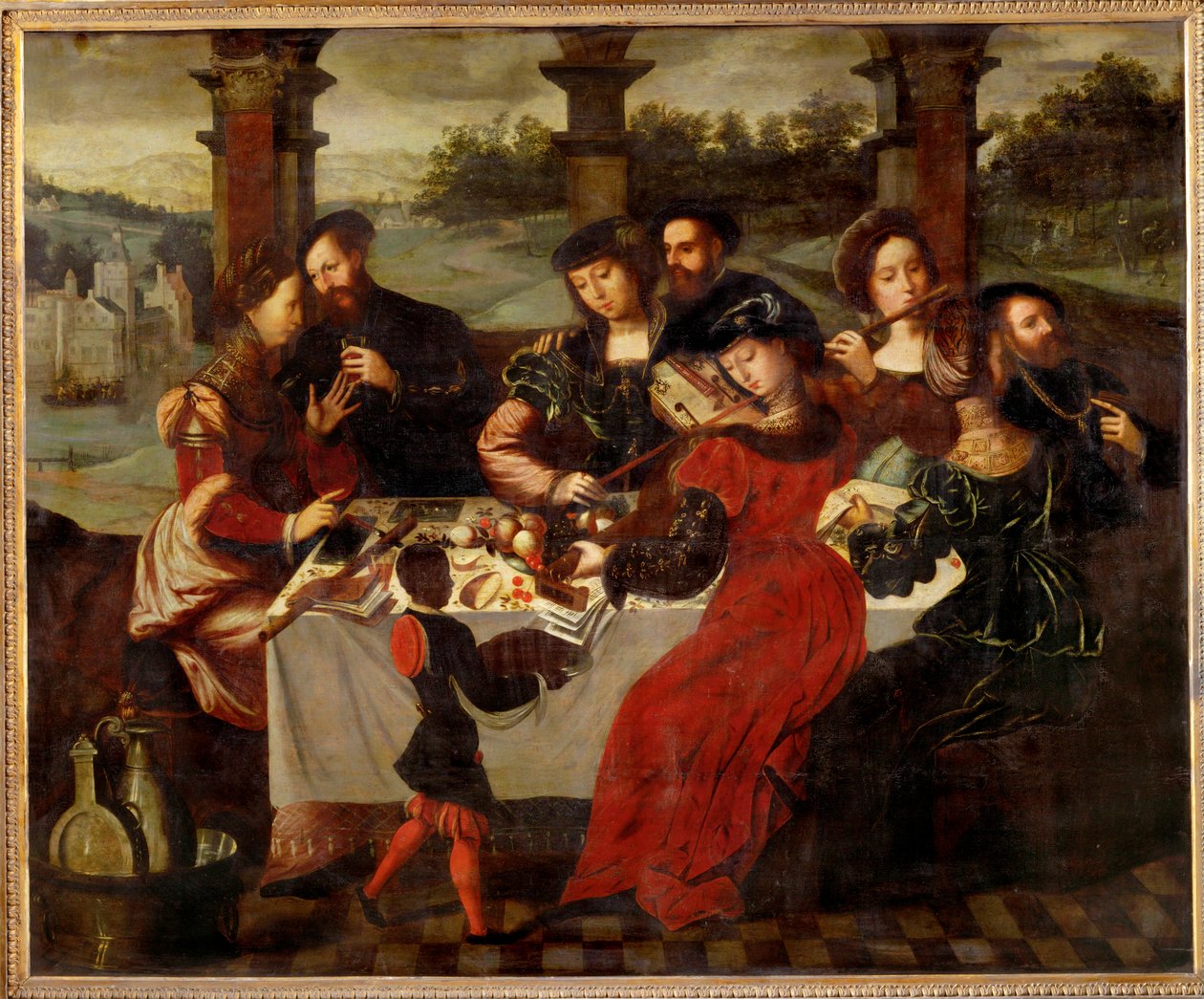 Het concert na de maaltijd ... door Ambrosius Benson