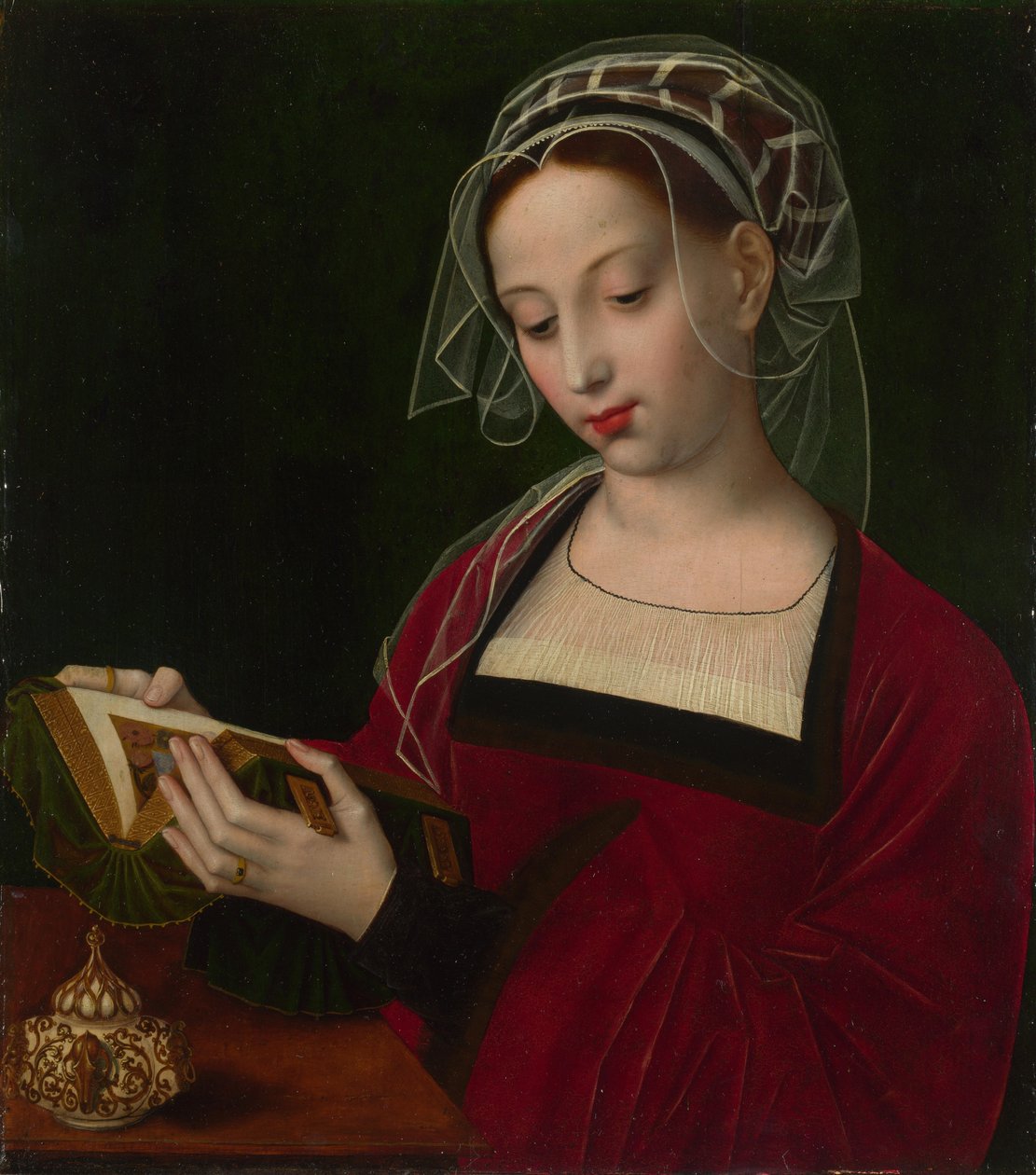 Maria Magdalena Lezend, ca. 1525 door Ambrosius Benson