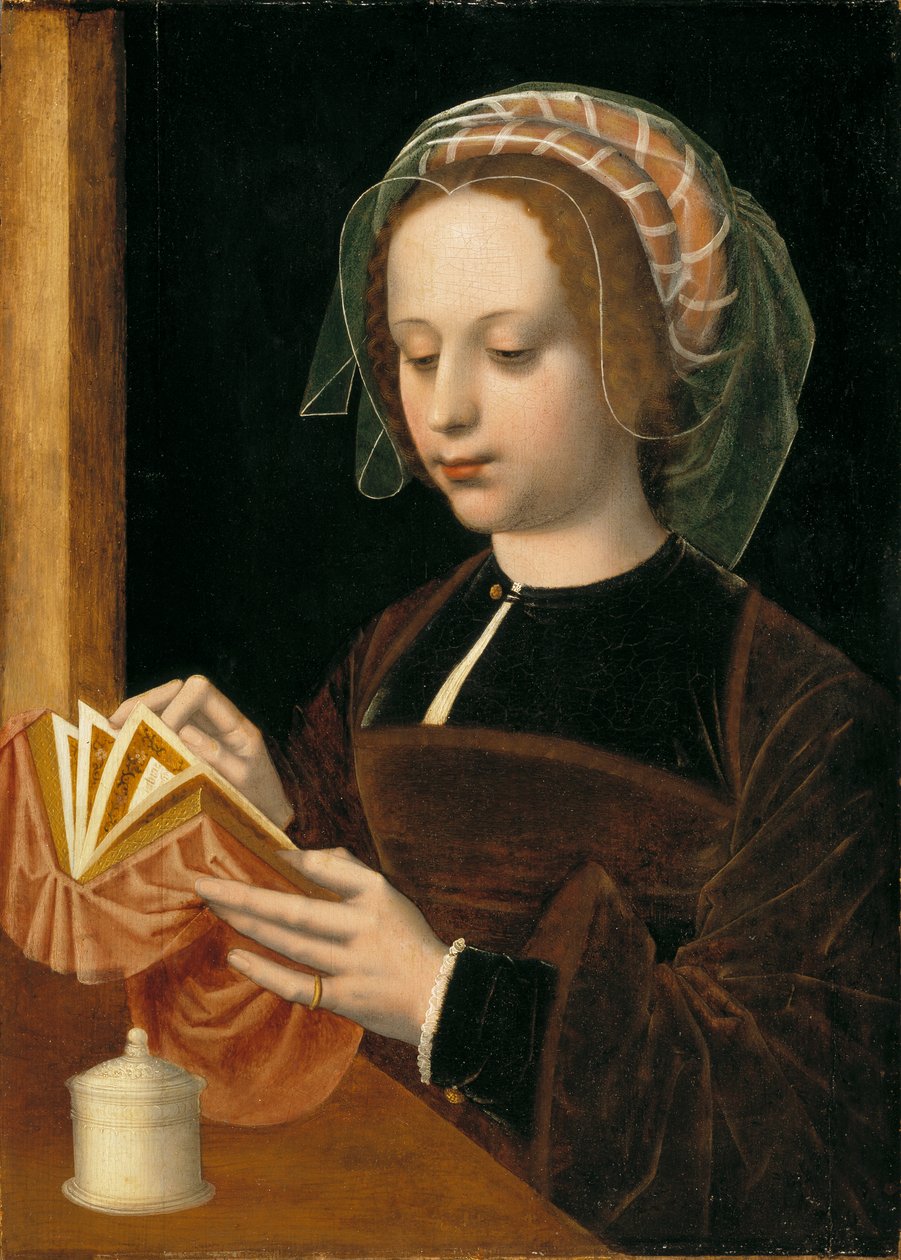 De Lezende Magdalena, c.1530-50 door Ambrosius Benson