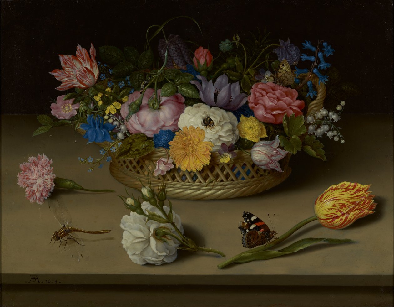 Bloemstilleven door Ambrosius Bosschaert the Elder