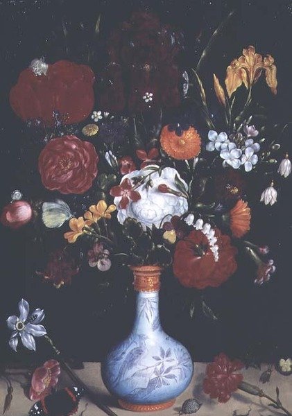 Stilleven met bloemen door Ambrosius the Younger Bosschaert