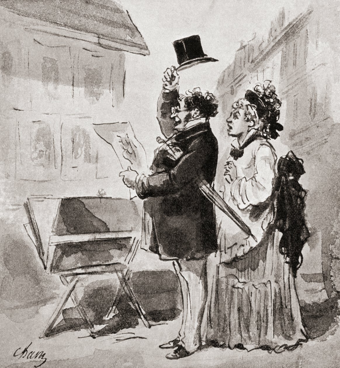De Enthousiaste Verzamelaar, uit The Quest of The Print, gepubliceerd 1932 door Amédée de Noé