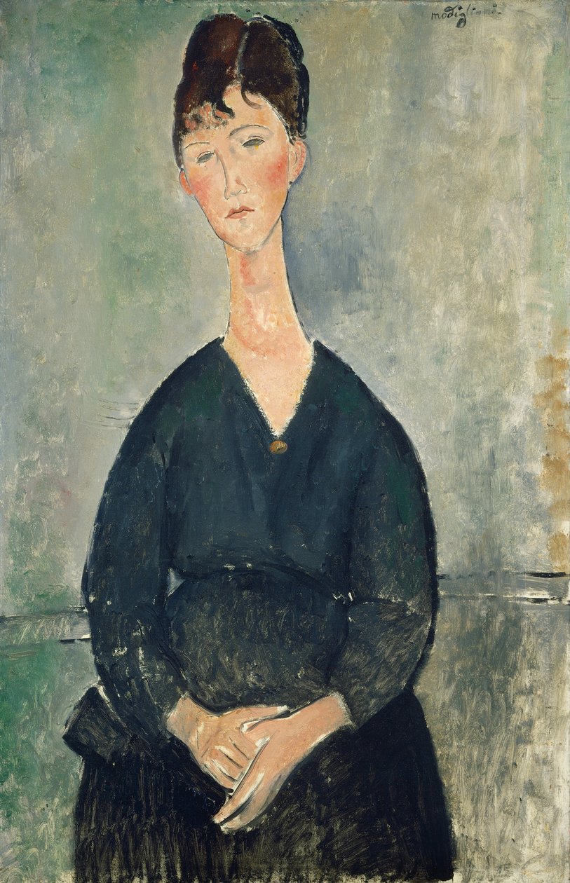 Cafészangeres door Amedeo Modigliani