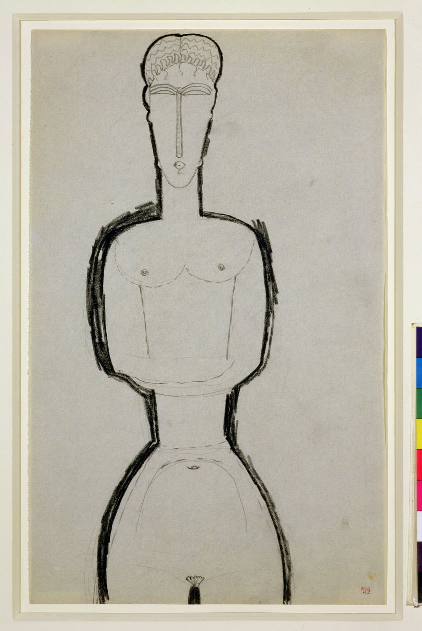 Vrouwelijk naakt door Amedeo Modigliani