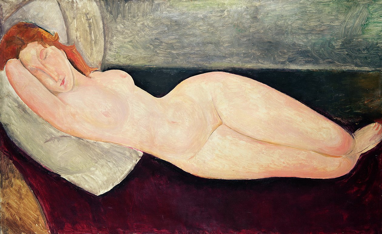 Naakt nr. 1 door Amedeo Modigliani